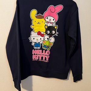 Hello Kitty and Friends by Sanrio Navy Blue crew neck Sweatshirt M